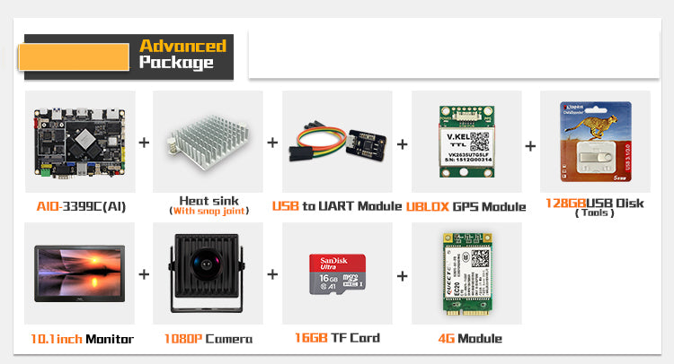 AIO-3399C(AI) Six-Core Open Source Main Board with Bundles