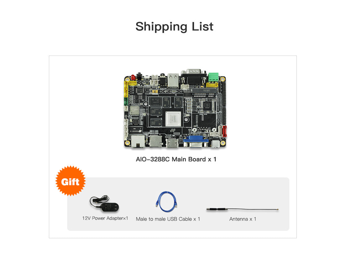 AIO-3288C Quad-Core High-Performance Board with Bundles