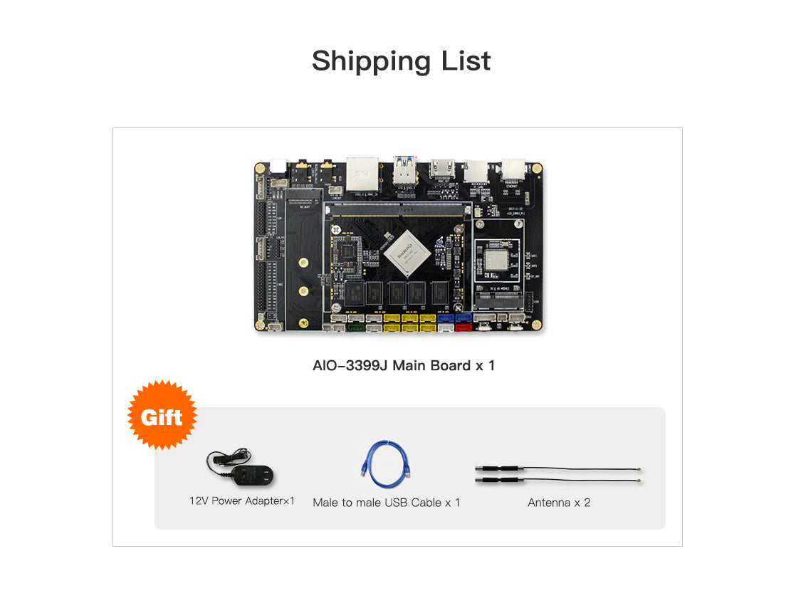 AIO-3399J Six-Core 64-Bit All In One Industrial Main Board